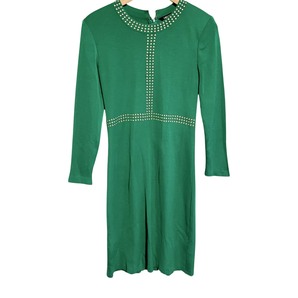 Misook Emerald Studded Midi Dress